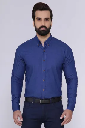 SMART SHIRT FULL SLEEVE BUTTON DOWN DARK BLUE