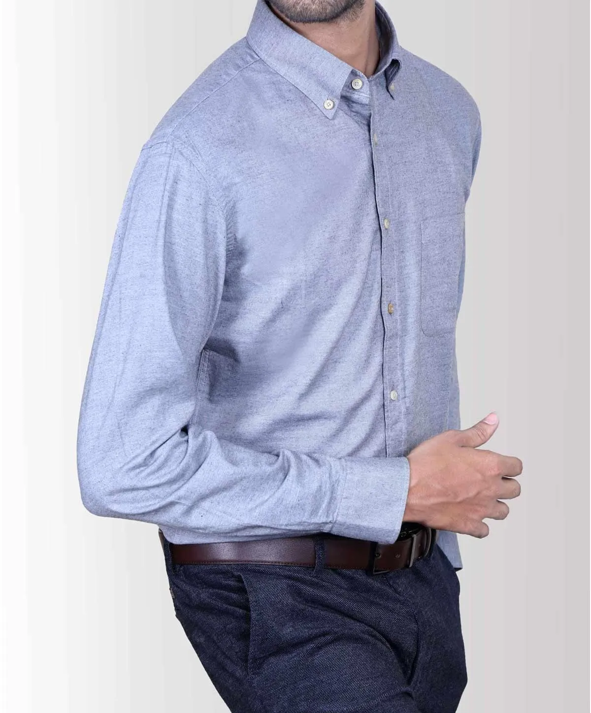 SMART SHIRT WOOL GREY