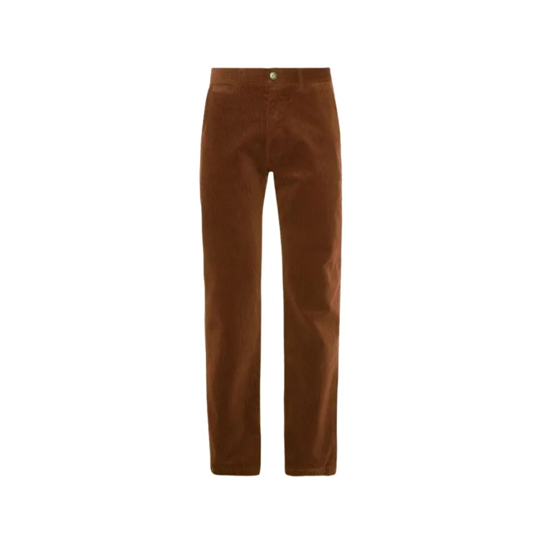 Stretch Cord Tailored Fit Trouser (Dark Honey)