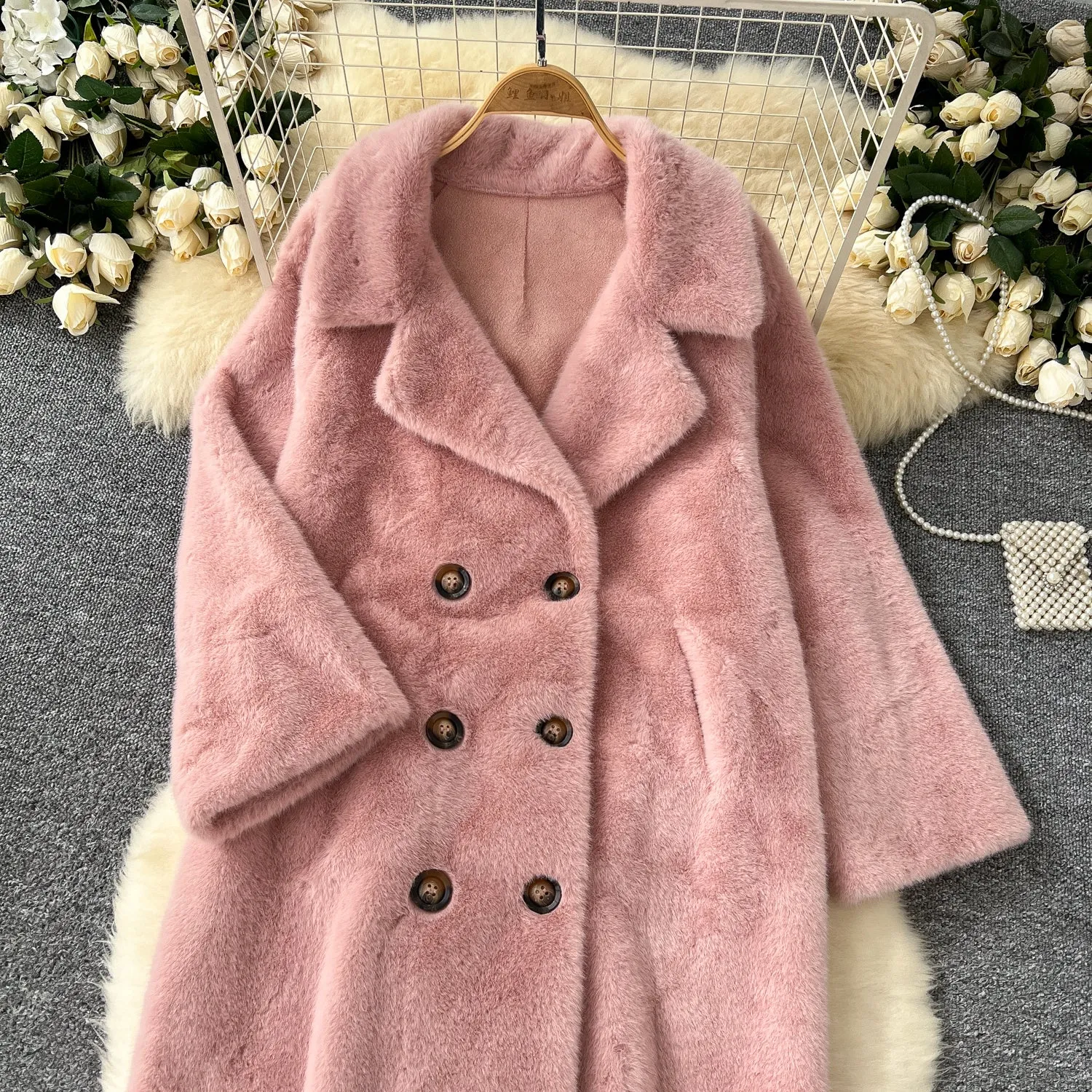 Thermal Soft Imitation Furry Coat