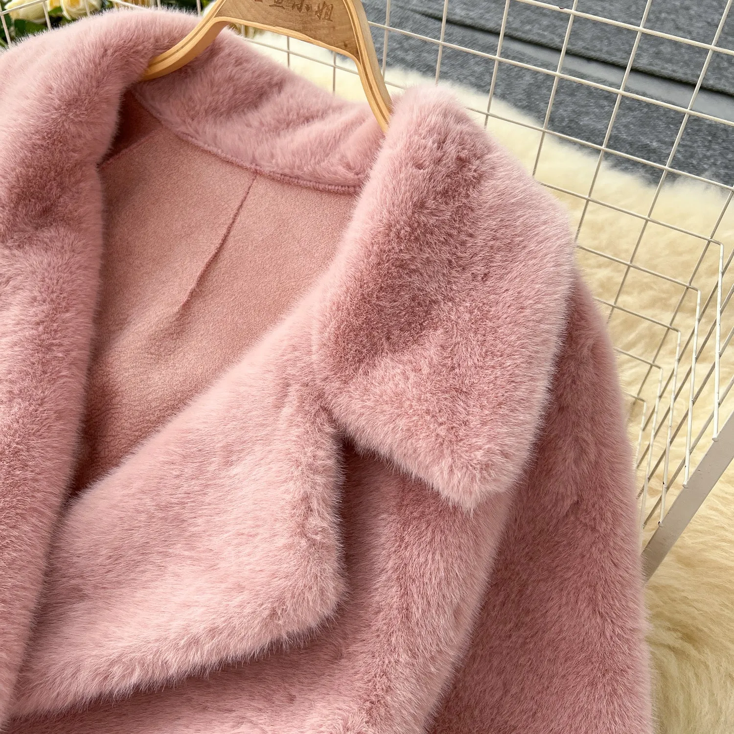 Thermal Soft Imitation Furry Coat