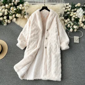 Thermal Soft Twisted Plush Coat