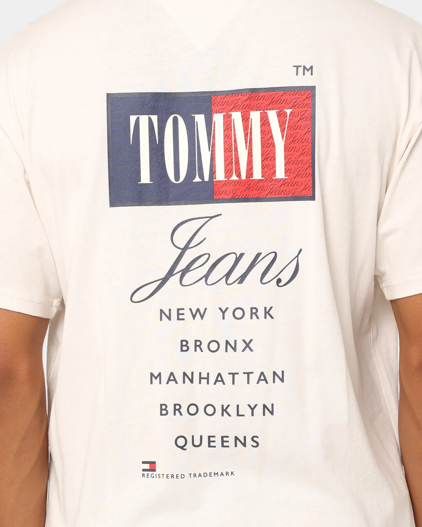 Tommy Jeans TJM Relaxed Timeless Tommy T-Shirt Ancient White