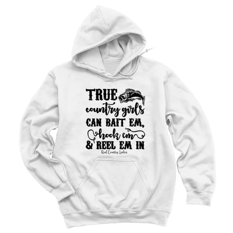 True Country Girls Black Print Hoodies & Long Sleeves