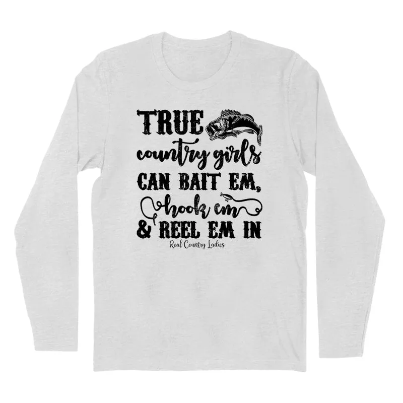 True Country Girls Black Print Hoodies & Long Sleeves