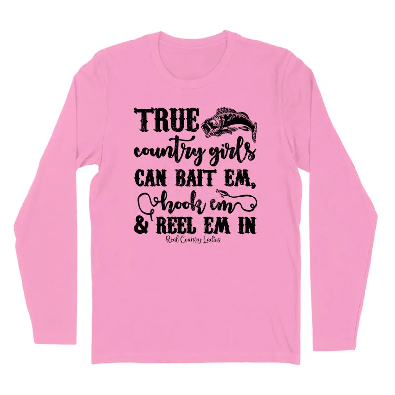 True Country Girls Black Print Hoodies & Long Sleeves