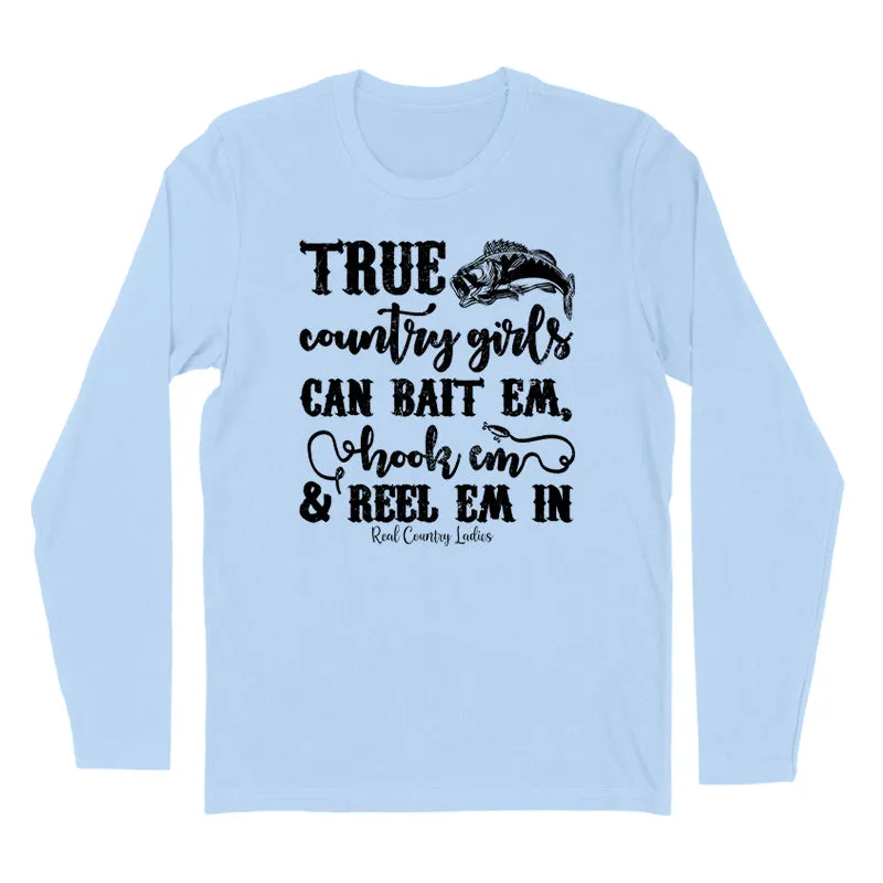 True Country Girls Black Print Hoodies & Long Sleeves