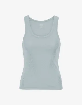 Women Organic Rib Tank Top - Cloudy Grey