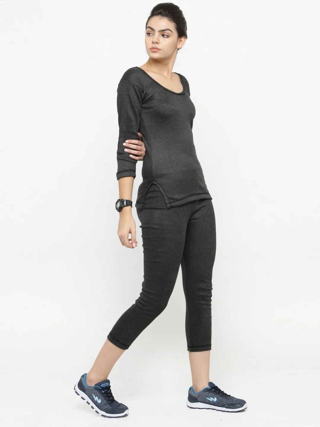 WOMEN'S FULL SLEEVES THERMAL TOP AND BOTTOM SET