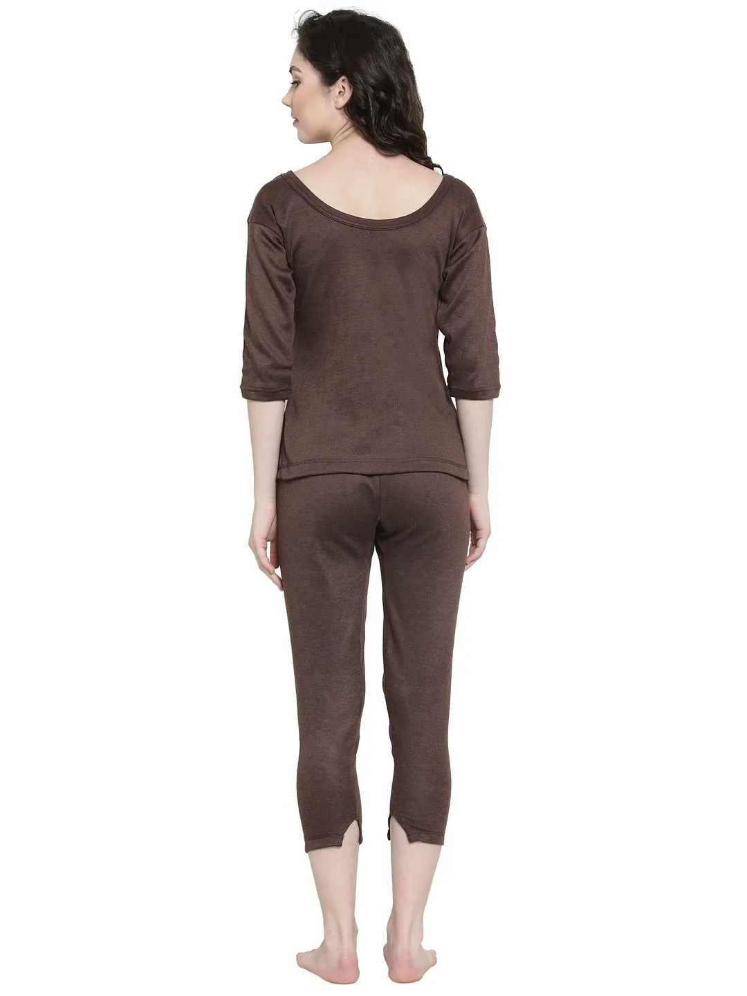 WOMEN'S FULL SLEEVES THERMAL TOP AND BOTTOM SET